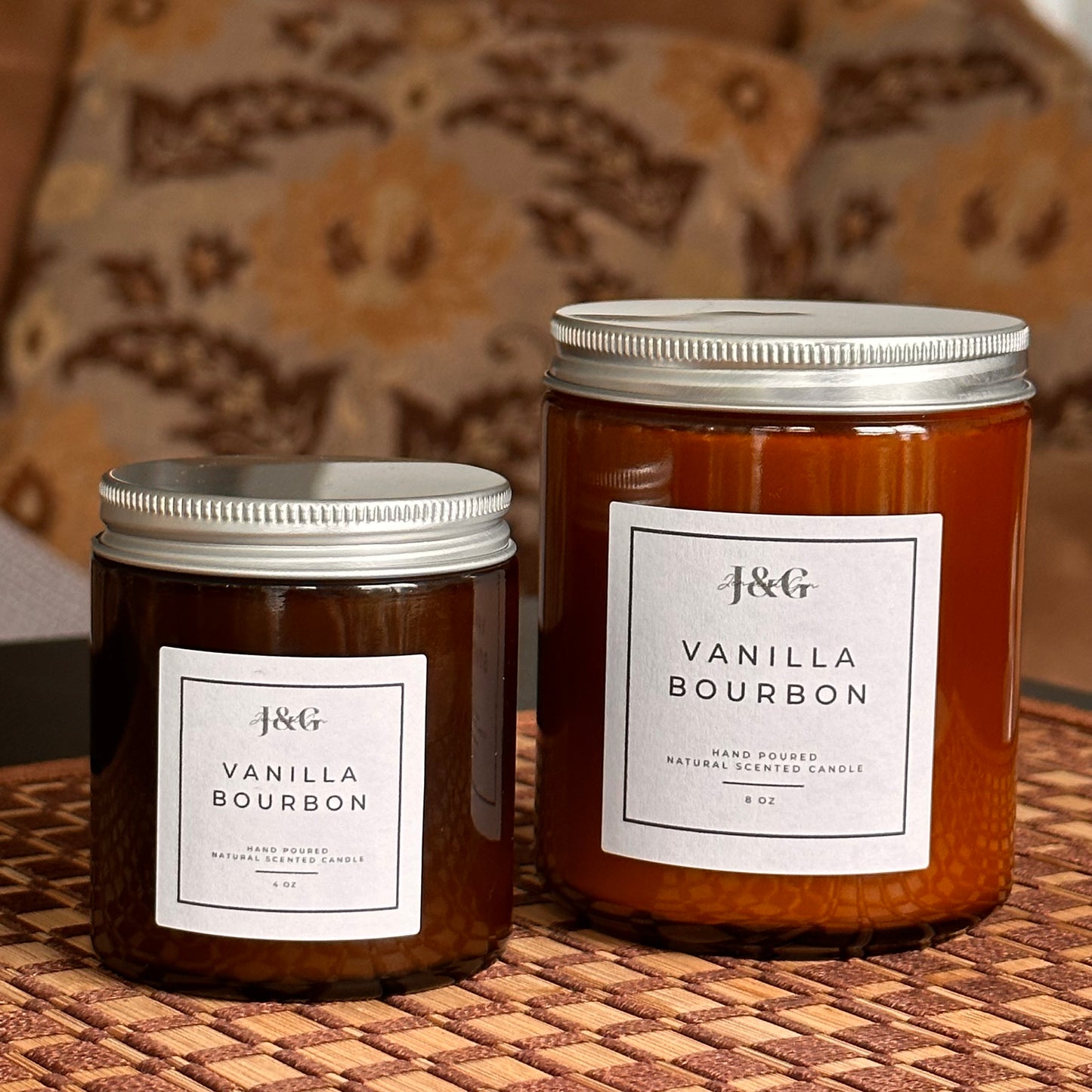 Vanilla Bourbon Scented Soy Candle